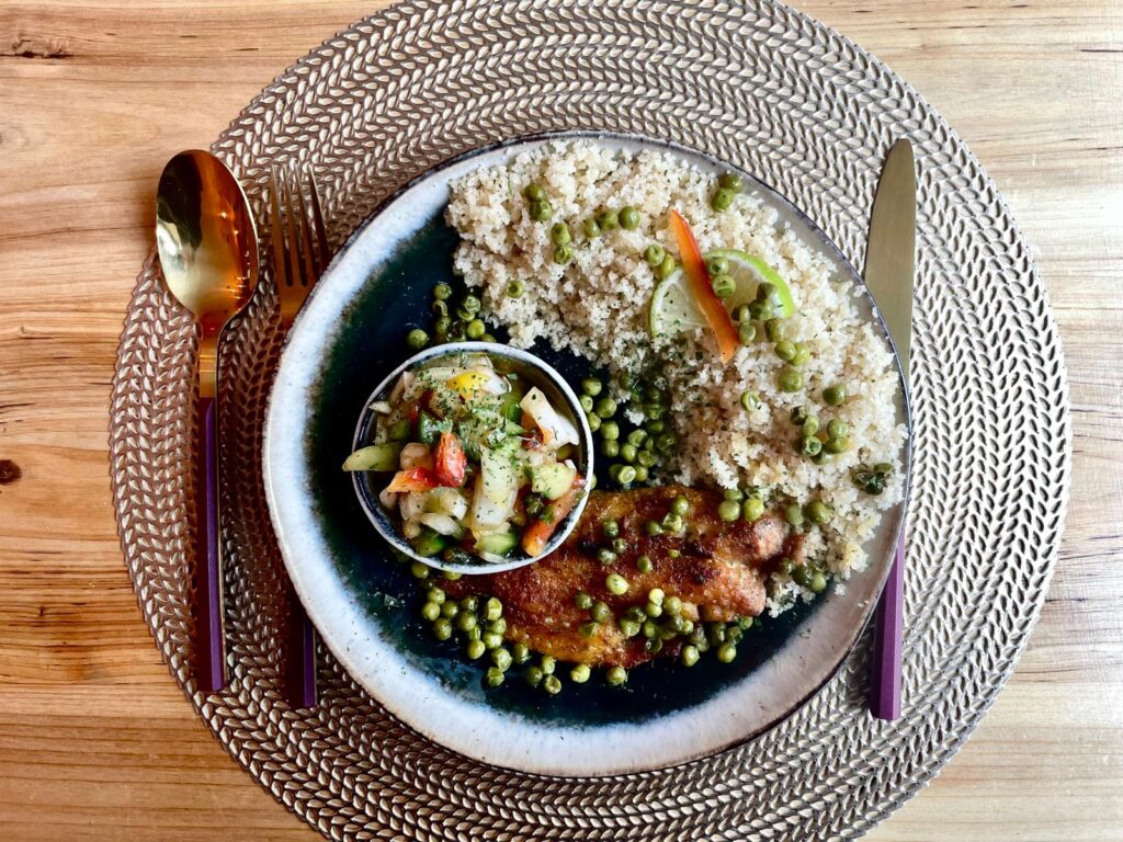 Attiéké au poisson